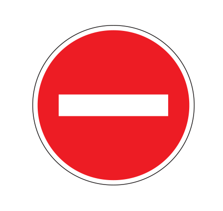 sens interdit